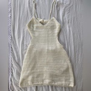 Open-Back Crochet Dress